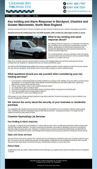 Cheshire Keyholding Ltd Website.