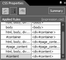 CSS Properties Link.