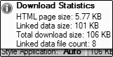 Download Statistics of File Size.