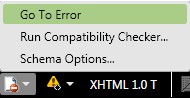HTML detected error.